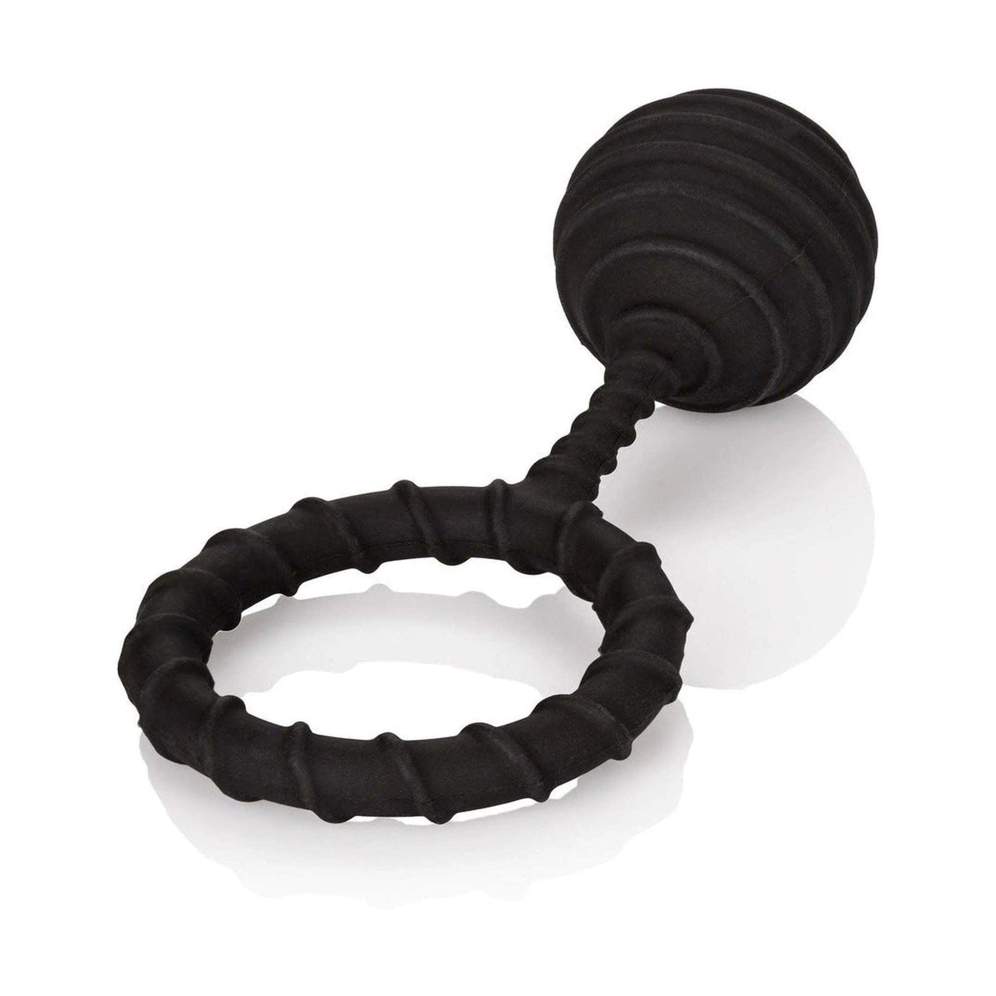 Weighted Ring Extra Large - Anello fallico in 100% puro silicone, elastico e confortevole - Nero, Peso 110 gr.
