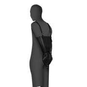 Zip-up Full Sleeve Arm Restraint - Black