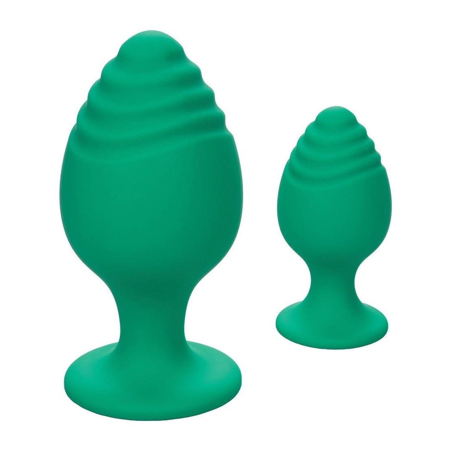 Cheeky ButtPlug Set - Silicone Medicale, Verde Calexotics