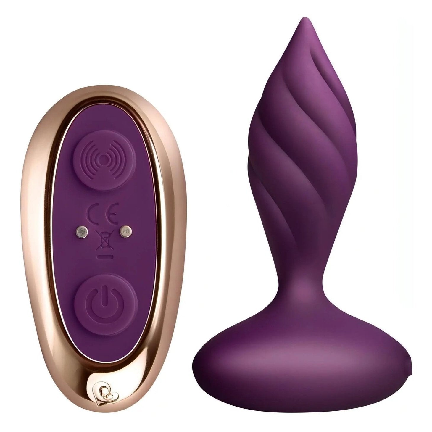 Desire Plug Anale a Spirale - Silicone, Ricaricabile Rocks Off