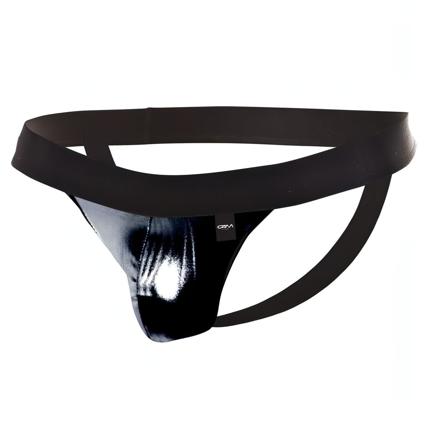 Jock Strap Nero Lucido Wet Look - S Cut4men