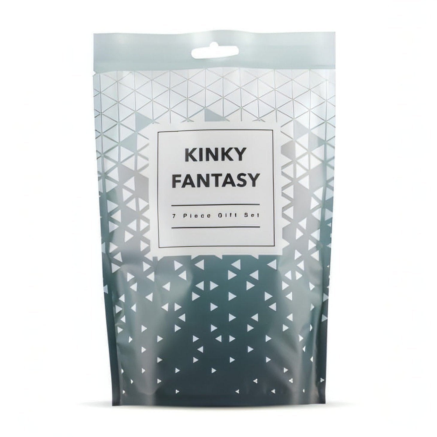 Kinky Fantasy Gift Box - Stimolatore Clitorideo in Silicone, Anello Vibrante, Feather Tickler, Manette, Benda Satinata,  2x Dadi LoveBoxxx