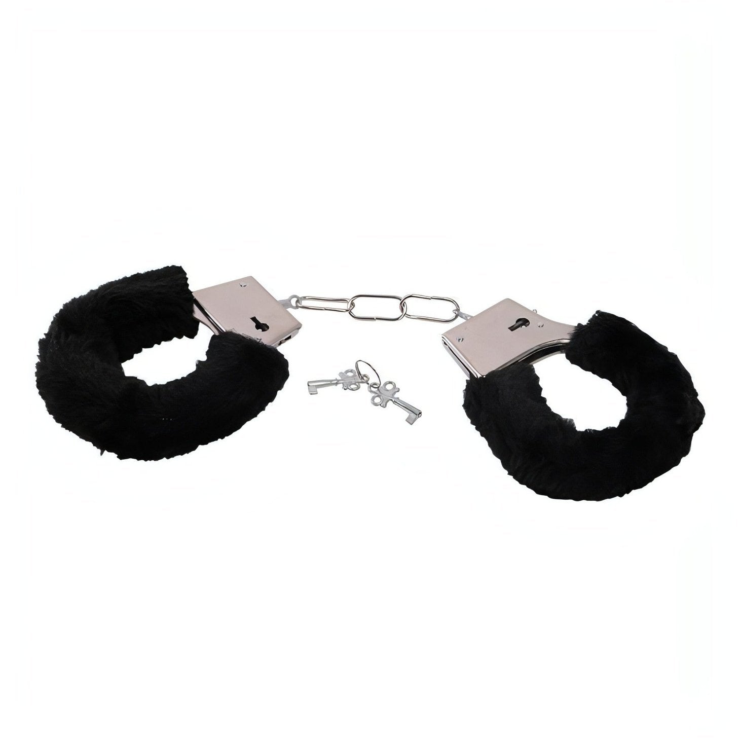 Manette metalliche con peluche nero Toyz4lovers