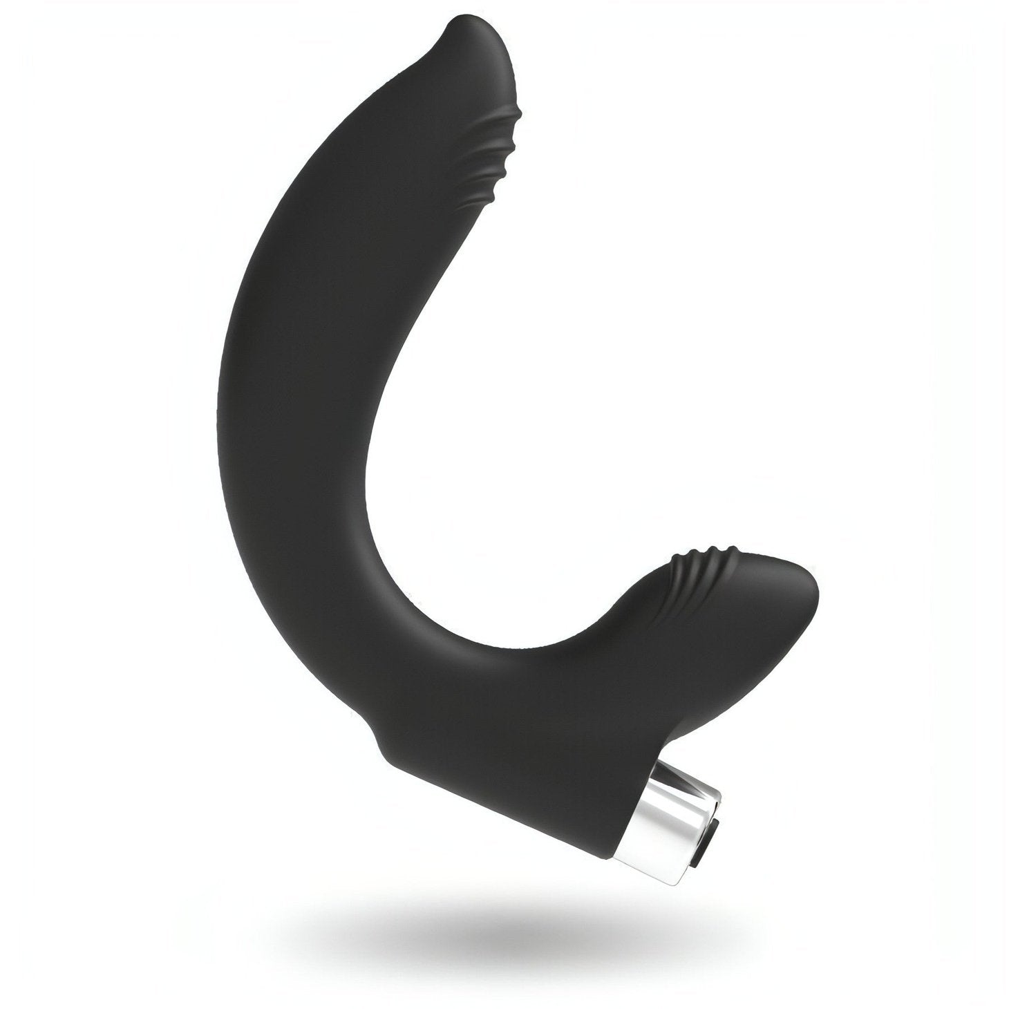 Maxi Curve Massaggiatore prostata e perineo in silicone - 10 modalità di vibrazione, Ricaricabile, Nero Addicted Toys