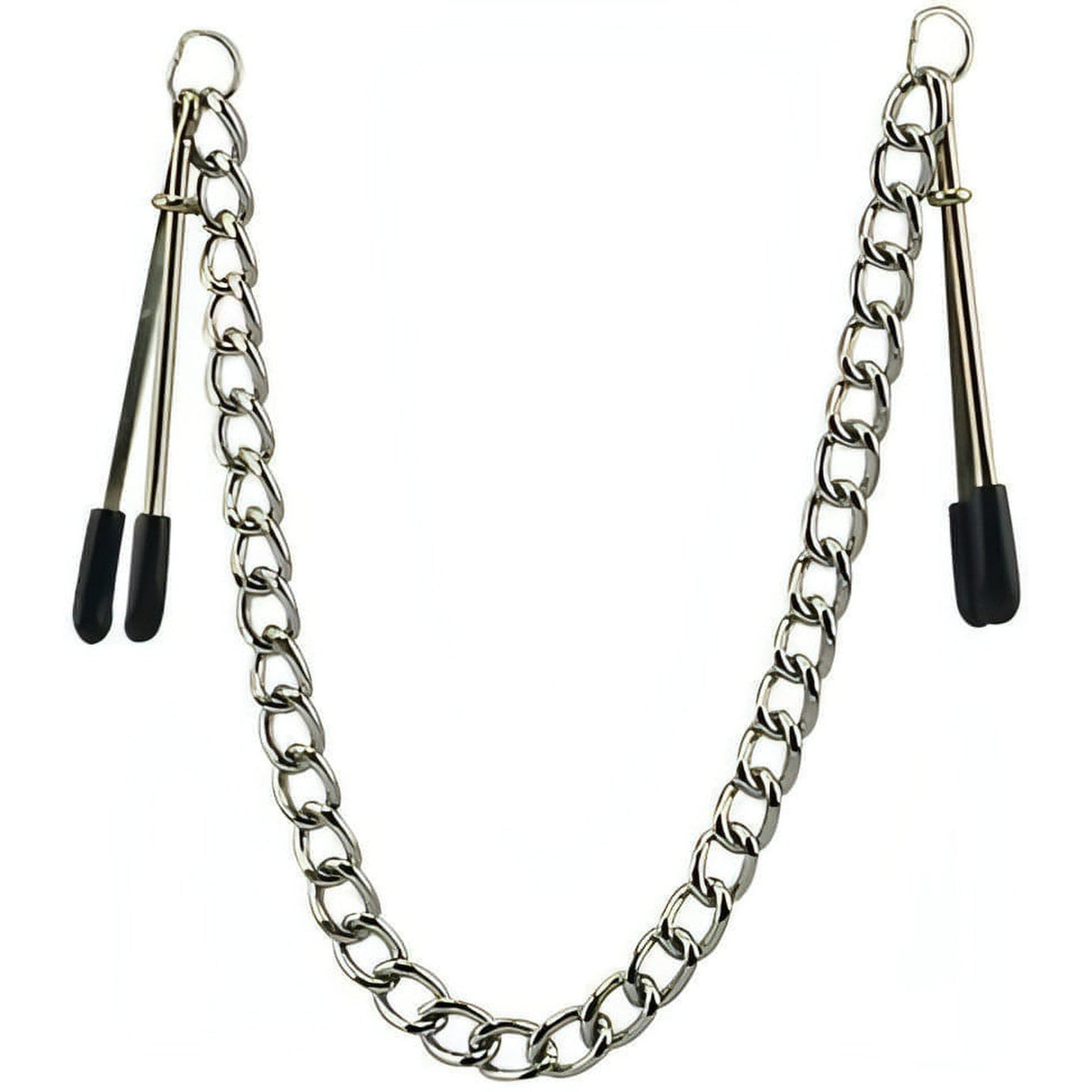 Long Nipple Clamps Medium Link Chain - Default Title - Sexy Shop