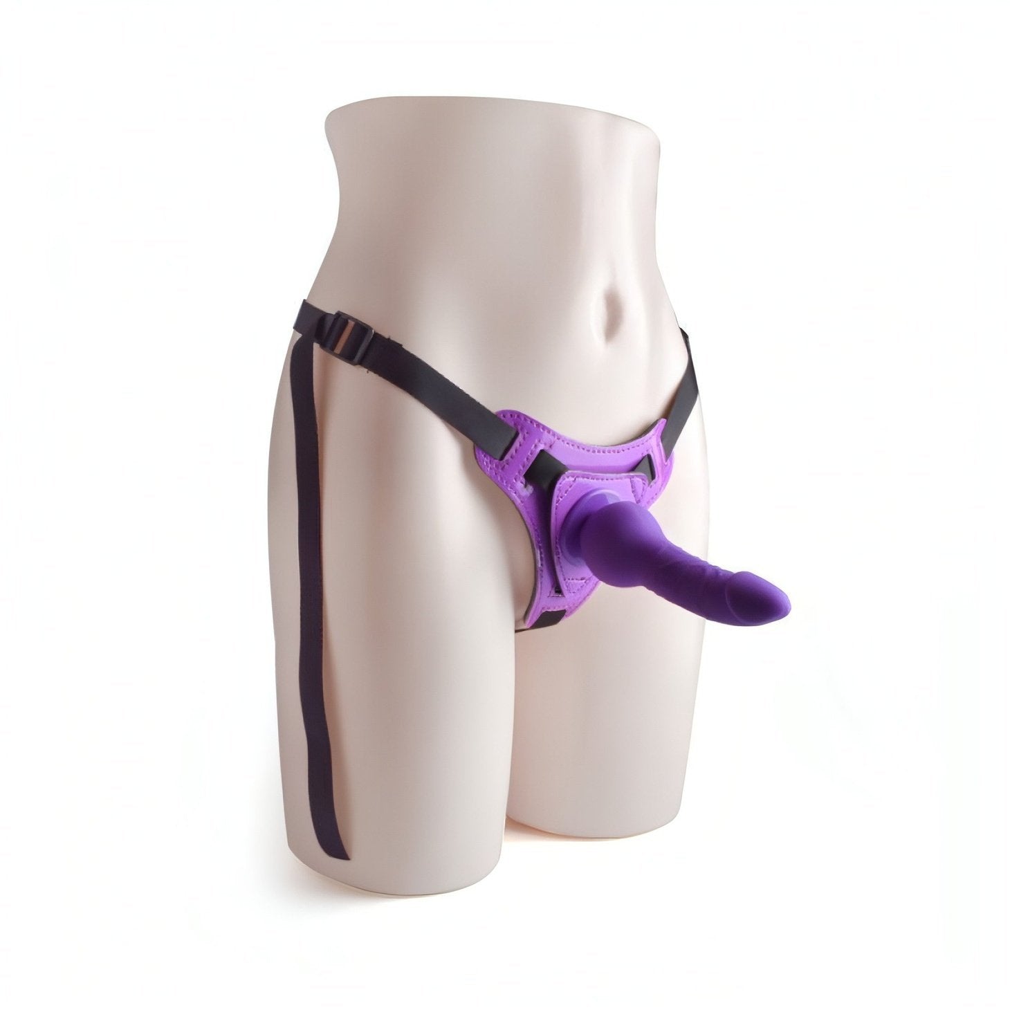 Strap-on in silicone con sistema Hung-In - 5.5'', Viola Toyz4lovers